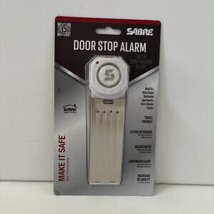 Sabre Security Door Stop Alarm Wedge Loud for Siren Hotel Dorm Apartment HS-DSA
